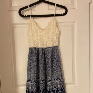 Summer white lace dress